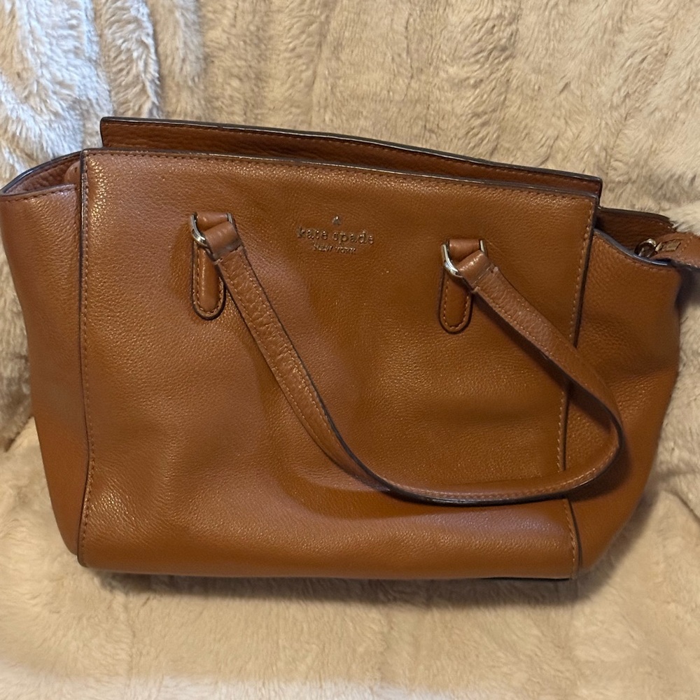 Kate Spade Brown Leather Tote Bag